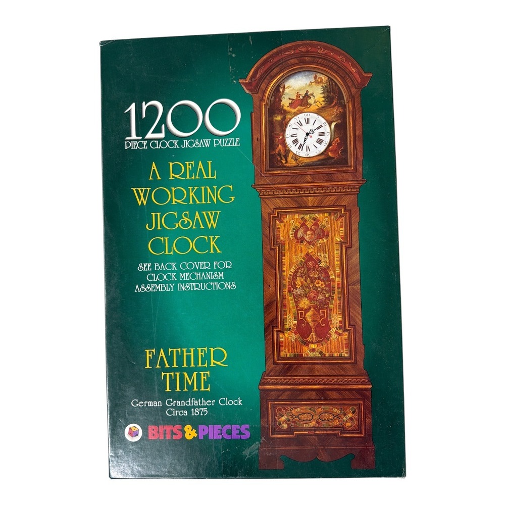 Bits and Pieces Jigsaw Puzzle Real Working German Grandfather Clock 1200 Pcs